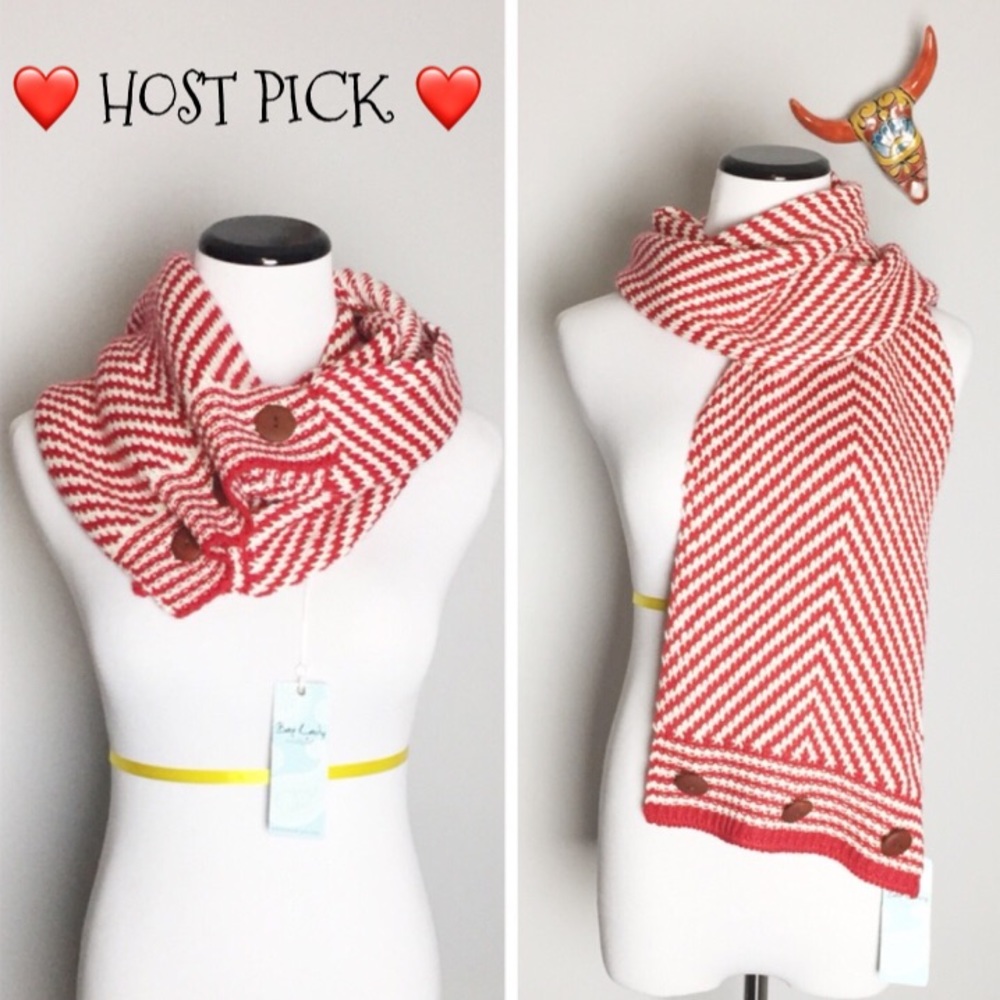 HP! Mud Pie Herringbone Convertible Infinity Scarf